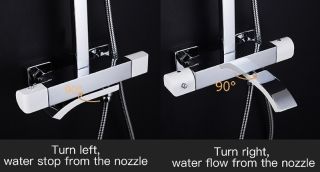 Душевая стойка Gappo G2407-50 с термостатом хром